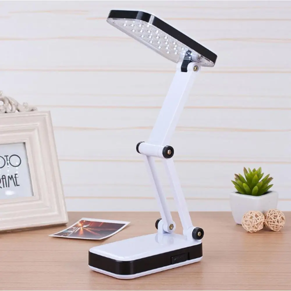 

LED Rechargeable Desk Table Light Folding Lamp Bedroom Reading Writing Dormitory Lighting Eye Protection White Desk Lamp NEW