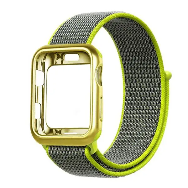Спортивный ремешок+ чехол для apple watch 5 band 44 мм 40 мм iWatch band 42 мм 38 мм Защитная крышка+ Браслет apple watch 3 4 2 1