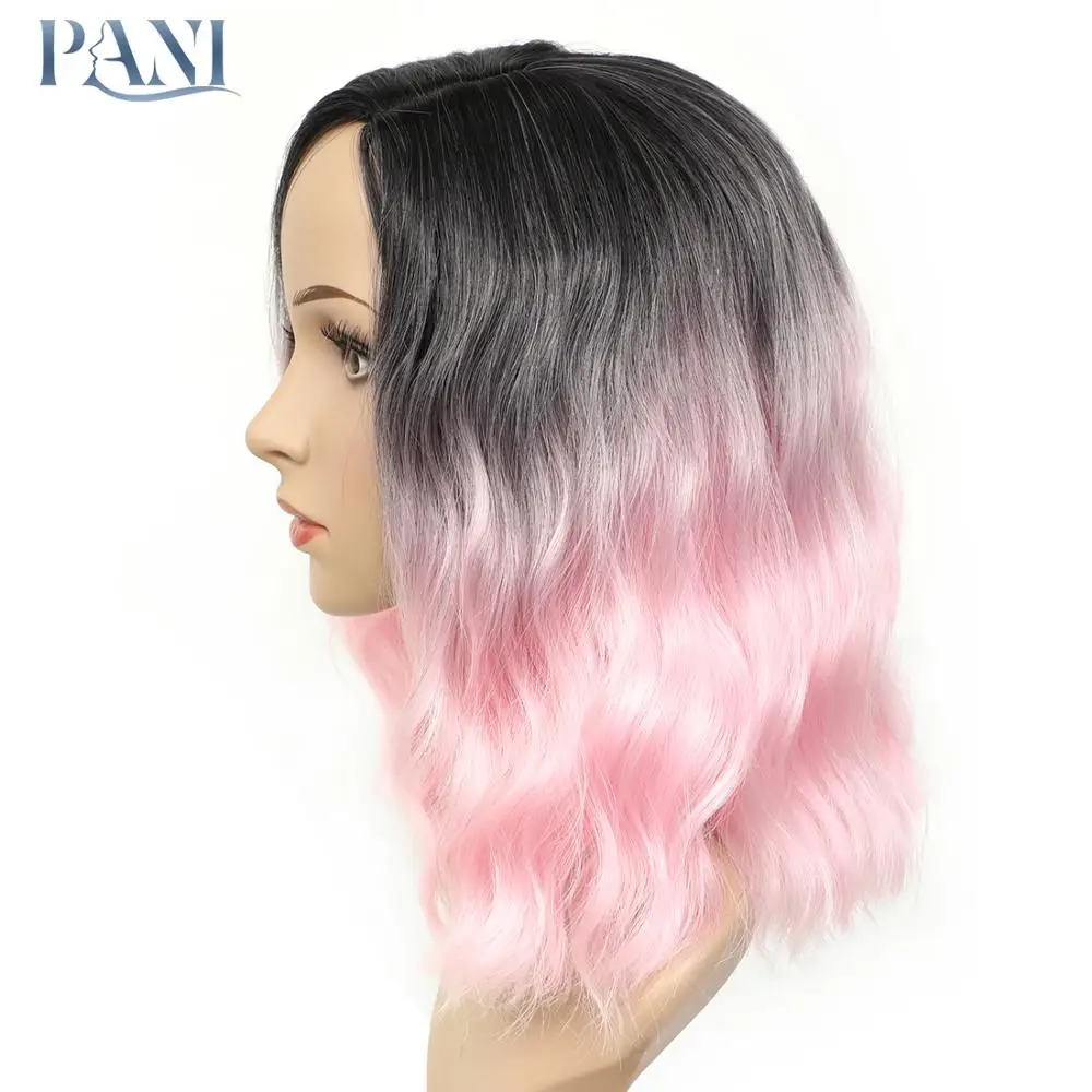 Короткие Волнистые парики PANI из натуральных синтетических волос для женщин