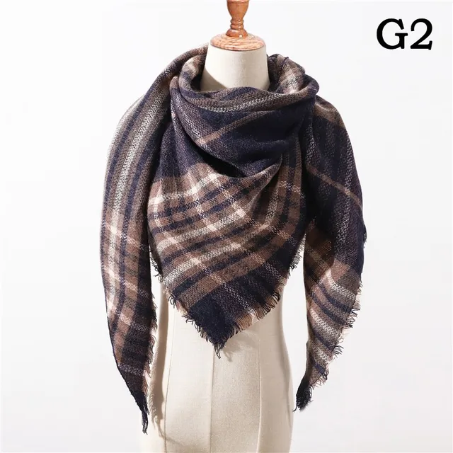 Designer 2021 knitted spring winter women scarf plaid warm cashmere scarves shawls luxury brand neck bandana pashmina lady wrap UG-2