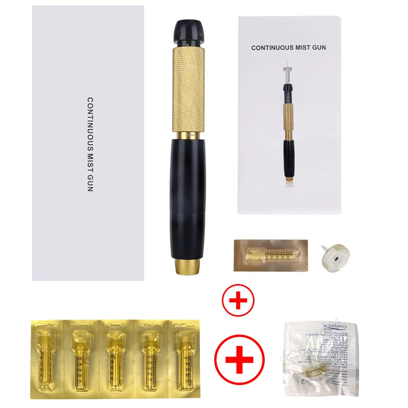 pen set 1 Гиалуроновая ручка для инъекций, 3 регулируемых давления, массажный распылитель, пистолет, кислотные пистолеты, против морщин, кислотный кожный наполнитель, ручка для инъекций губ - Номер модели: pen set 1