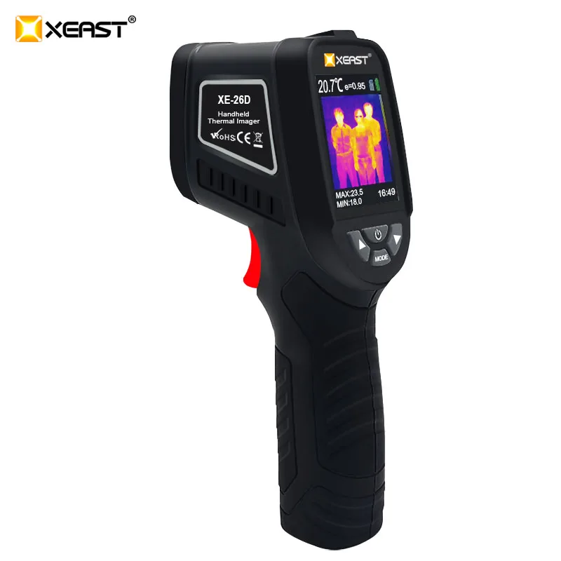 XEAST XE-26D/XE27 Лидер продаж холодный черный ручной инфракрасный термометр температуры тепловизор