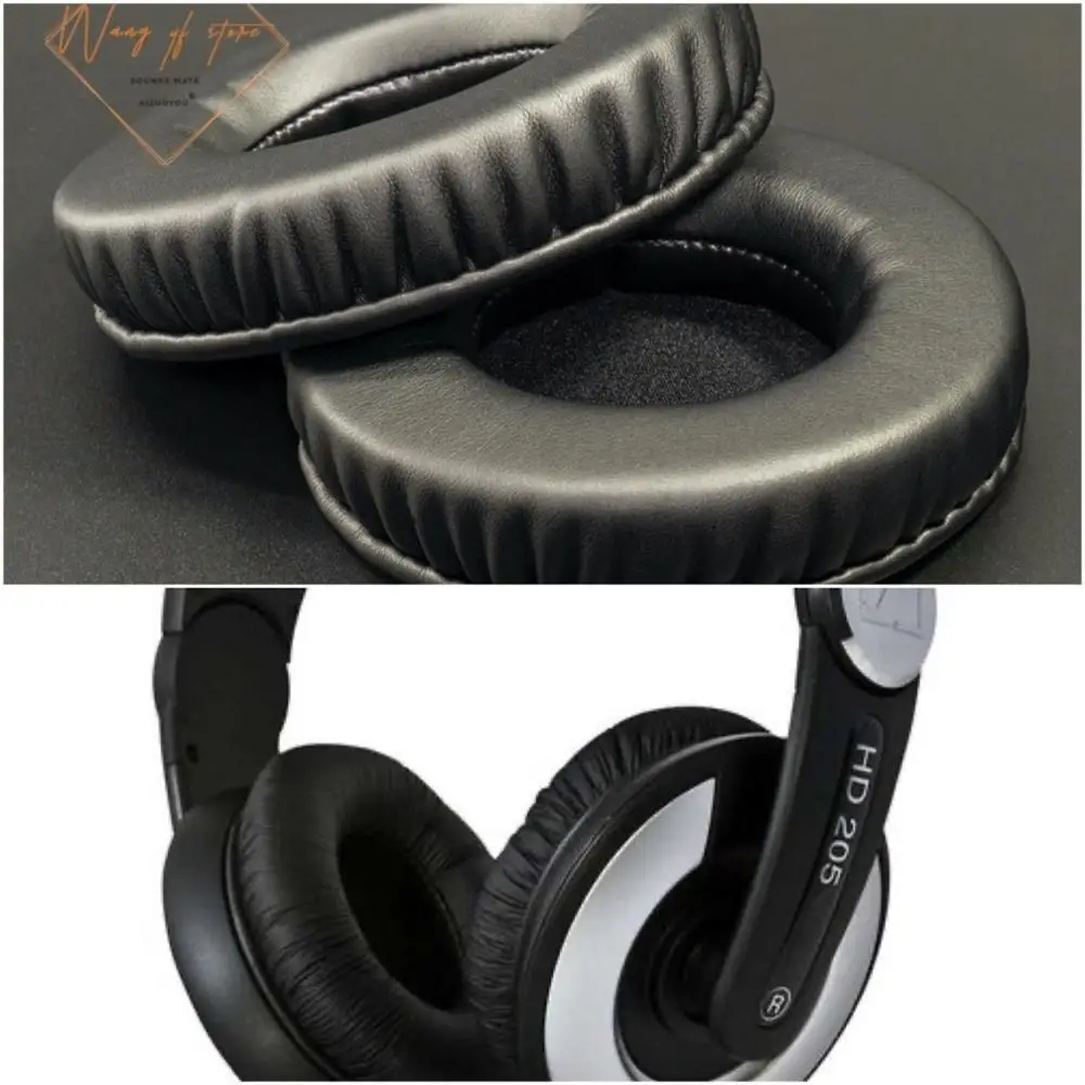 Мягкие кожаные амбушюры с поролоновой подушкой для наушников Sennheiser HD 205 отличное