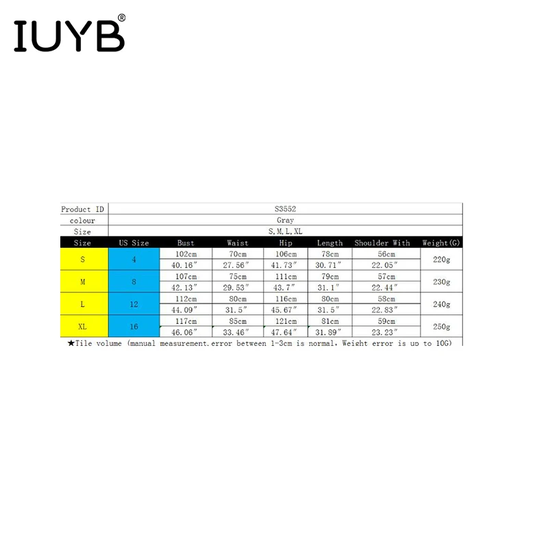 IUYB Лето Повседневный стиль женский мини jumpauit сплошной длинный рукав возраст снижение эластичность спортивные костюмы комбинезон SN3552