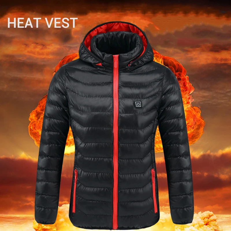 

Winter Outdoor Motorcycle Jacket Electric Heated Vest USB Heating Vest Infrared Riding Jacket Moto Thermal Heating Clothing
