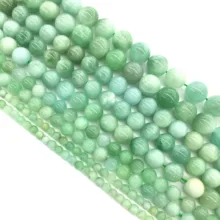 Круглый натуральный бисер из зеленого нефрита 4, 6, 8, 10, 12 мм россыпью каменных бусин около 15 дюймов камень оптом для изготовления ювелирных изделий