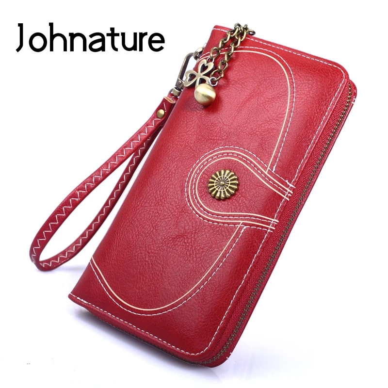 

Johnature Vintage Women Wallet Card Holder High Quality Pu Leather Womens Wallets And Purses 2019 New Mobile Bag Hand Wallet