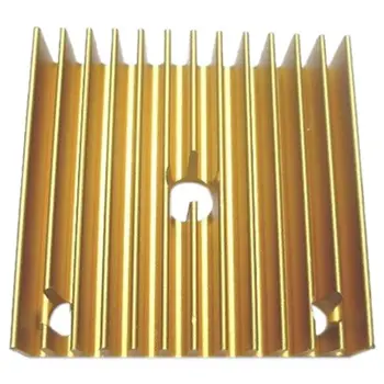 

MK7 MK8 Extruder Heat Sink 40*40*11 Golden Metal 3D Printer Makerbot Prusa i3