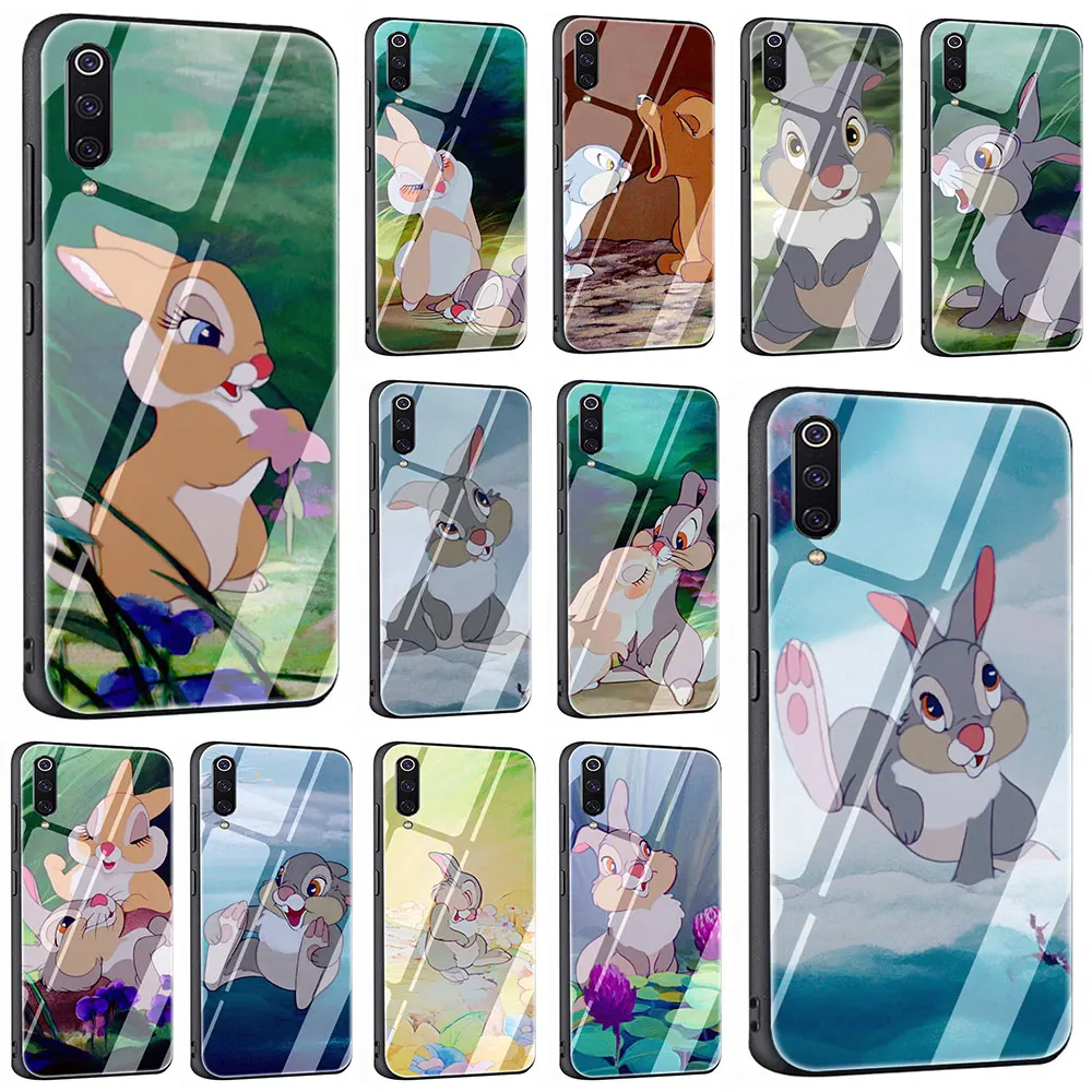 

EWAU Bambi Thumper Tempered Glass Phone Cover Case For Xiaomi Mi 8 9 Redmi 4X 6A Note 5 6 7 Pro Pocophone F1