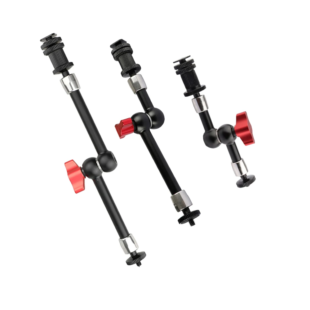 

CAMVATE 7"/9"/11" Articulating Magic Arms Set With Shoe Mount & Ball Head 1/4" Screw For Camera,Monitor,Flash Light,Video Light