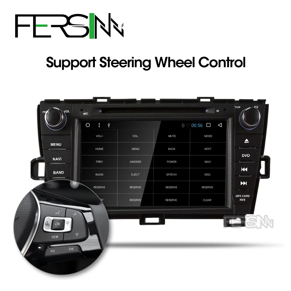 Fersinny android 9,0 автомобильный dvd для Toyota Prius 2009 2010 2011 2012 2013 gps навигации мультимедийный плеер