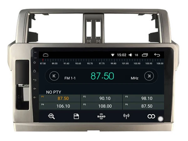 Sale Car Multimedia Player 10.1inch IPS Screen Monitor GPS tape recorder Bluetooth Android 9.0 For Toyota PRADO 2014 Auto Audio 4