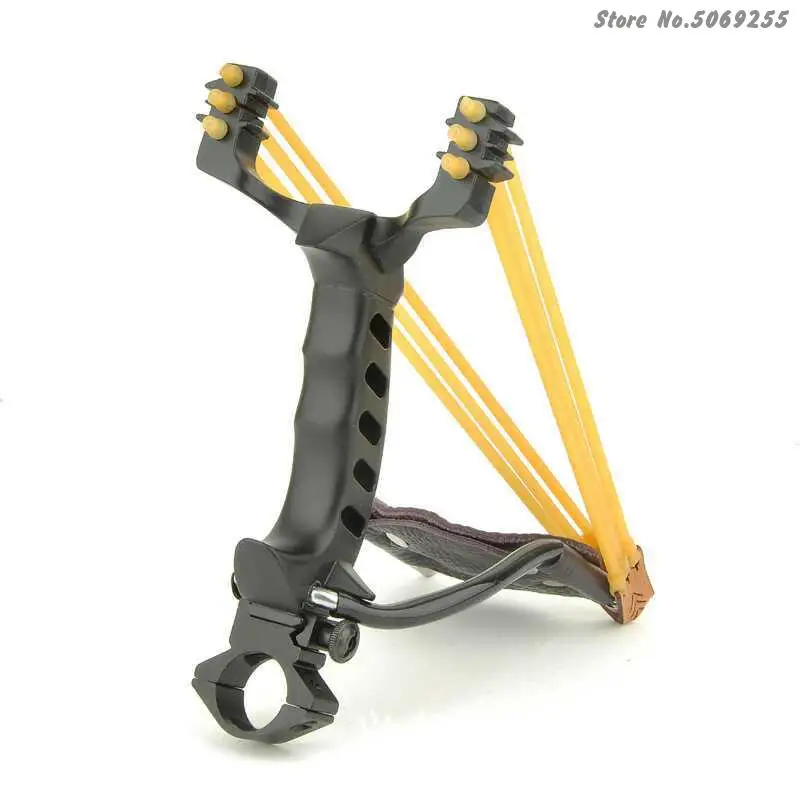 Powerful Alloy slingshot hunting Stainless Steel Thick Wrist Band Catapult Sports Outdoor Hunting Sling Shot | Спорт и развлечения