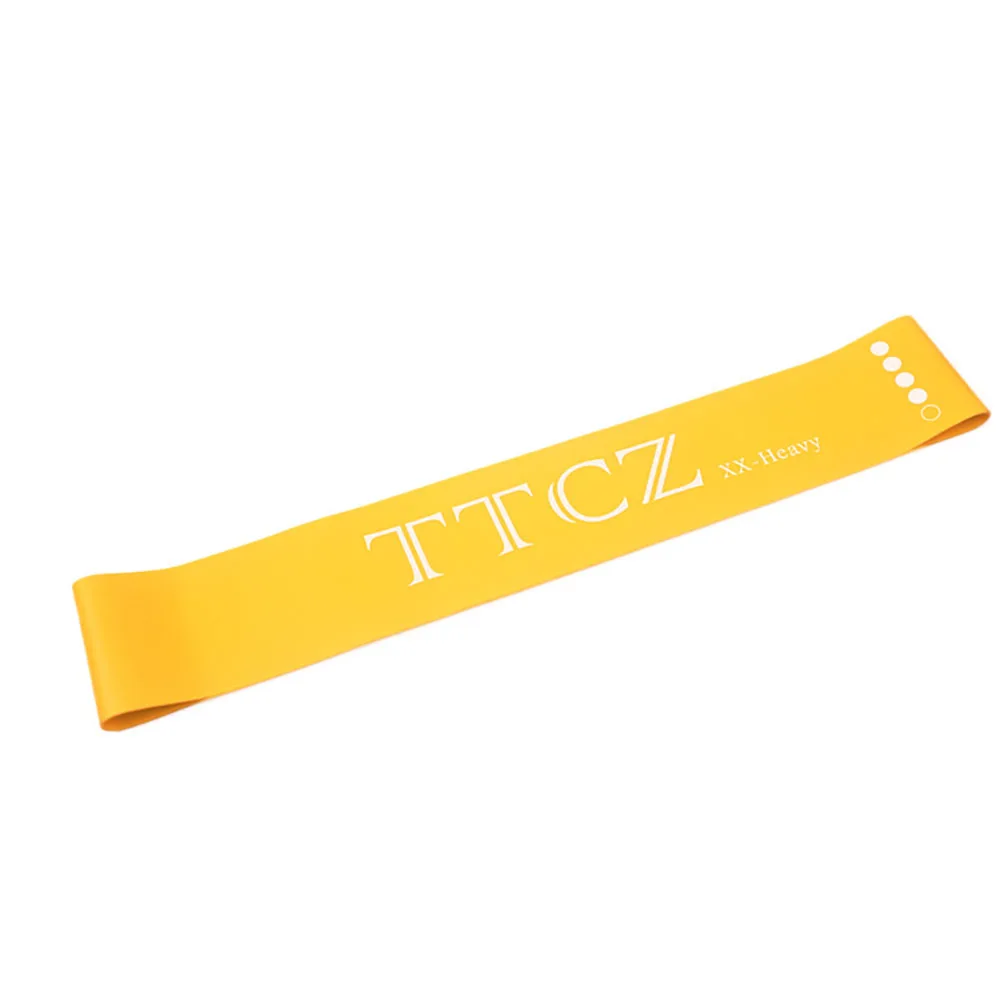 Yellow 600x50x1.1mm 1 шт., эластичные ленты для растяжения лодыжки, упражнений, петли для силовой тренировки веса, фитнес-петли для тренировки ног, подтяжки ягодиц - Цвет: Yellow 600x50x1.1mm
