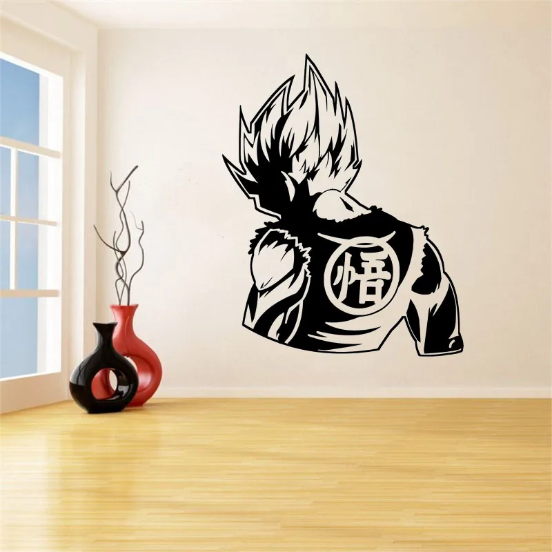 

Cartoon Vinyl Wall Decals Dragon Ball Z Video Game Poster Dragon Ball Super Stickers Goku Anime Pattern Removable Sticker LW716