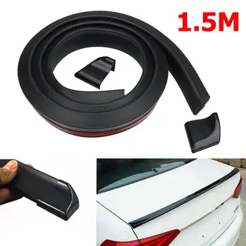 

1.5M Universal Car Rear Roof Splitter Spoiler Trim Strip Auto Tail Wing Lips Protector Trunk Lip Stickers