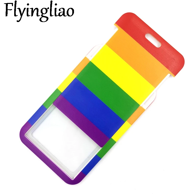 

Homosexuality Rainbow Fashion Student Kids ID Badge Holder Bus Pass Case Cover Slip Bank Credit Card Holder Decorations Gifts