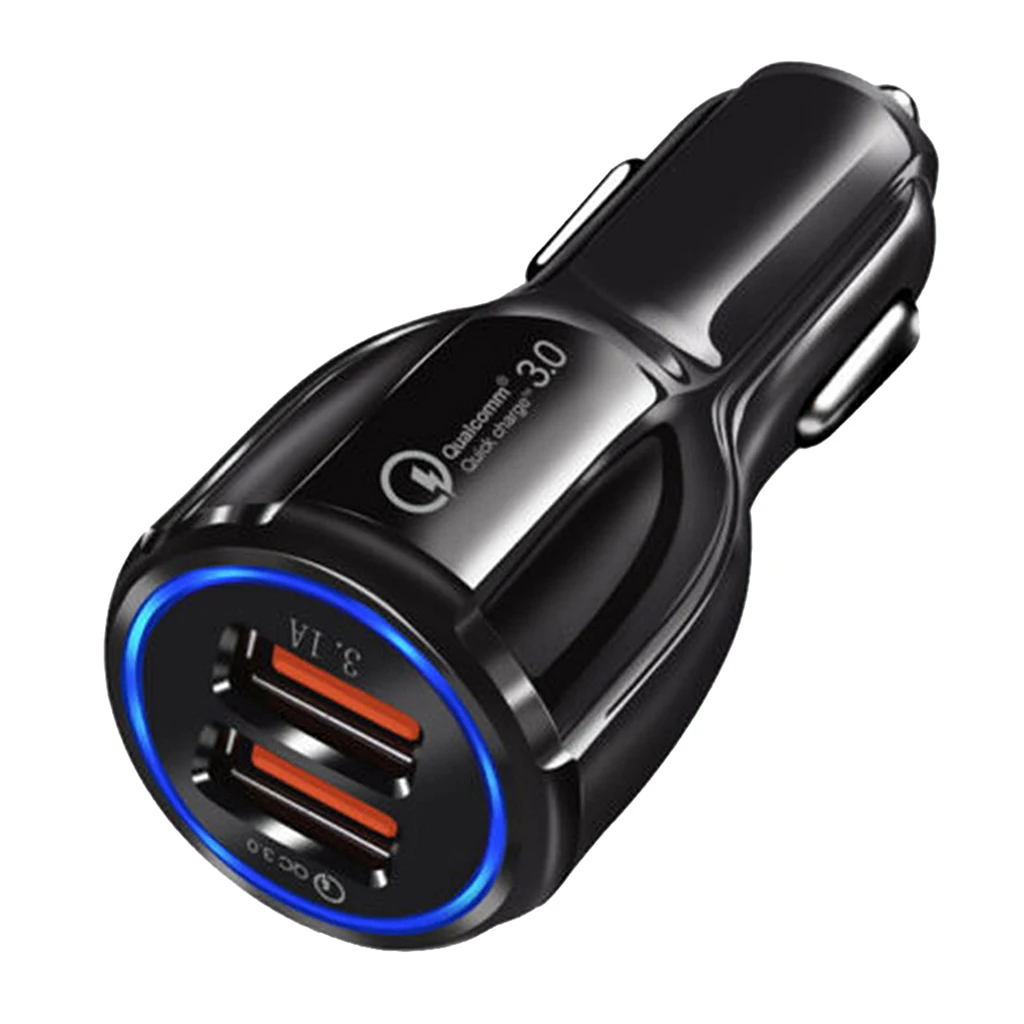 DC Waterproof Dual USB Adapter Car Charger Motorcycle Scooter Power Supply
