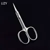 LIZY Eyelash Scissors Sharp Head 3.5mm Thick Stainless Steel Curved Nose Hair Beard Facial Scissors Eyebrow Cosmetic Makeup Tool 1