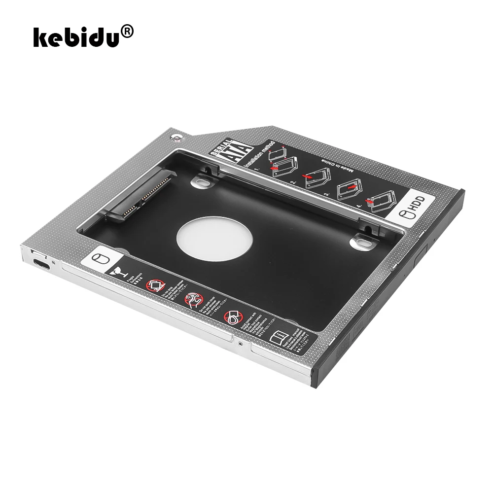 Aluminium Alloy Second HDD Caddy Hard Disk Drive Case 12.7mm for 2.5