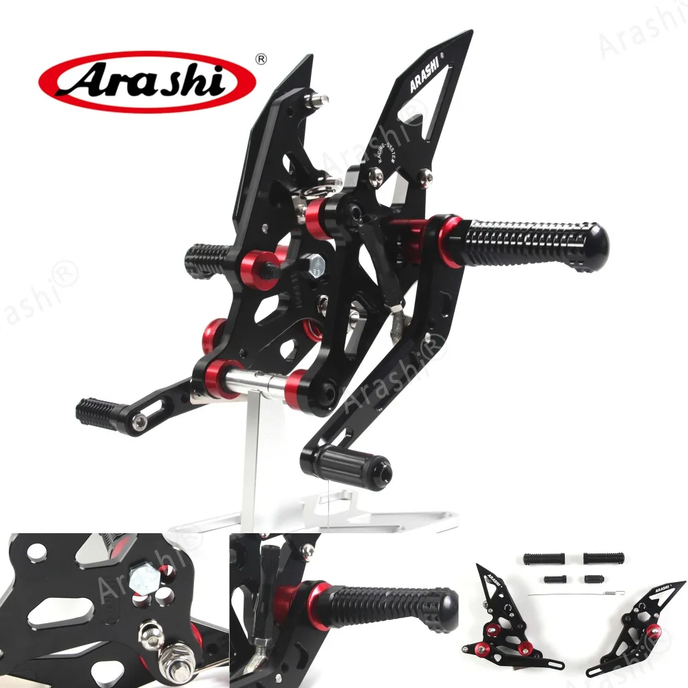 Arashi MT07 регулируемая подножка для ног для YAMAHA MT FZ 07 Rider задние наборы Rearset Подножка для ног алюминий