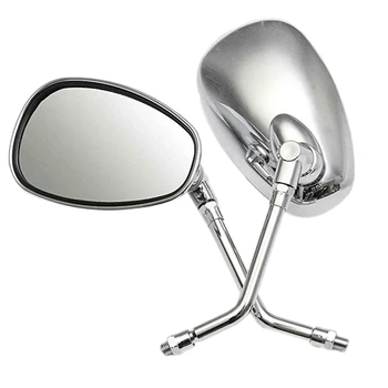 

For Honda Shadow Spirit 750 1100 VTX1300 VTX1800 Chrome Motorcycle Mirrors 10MM