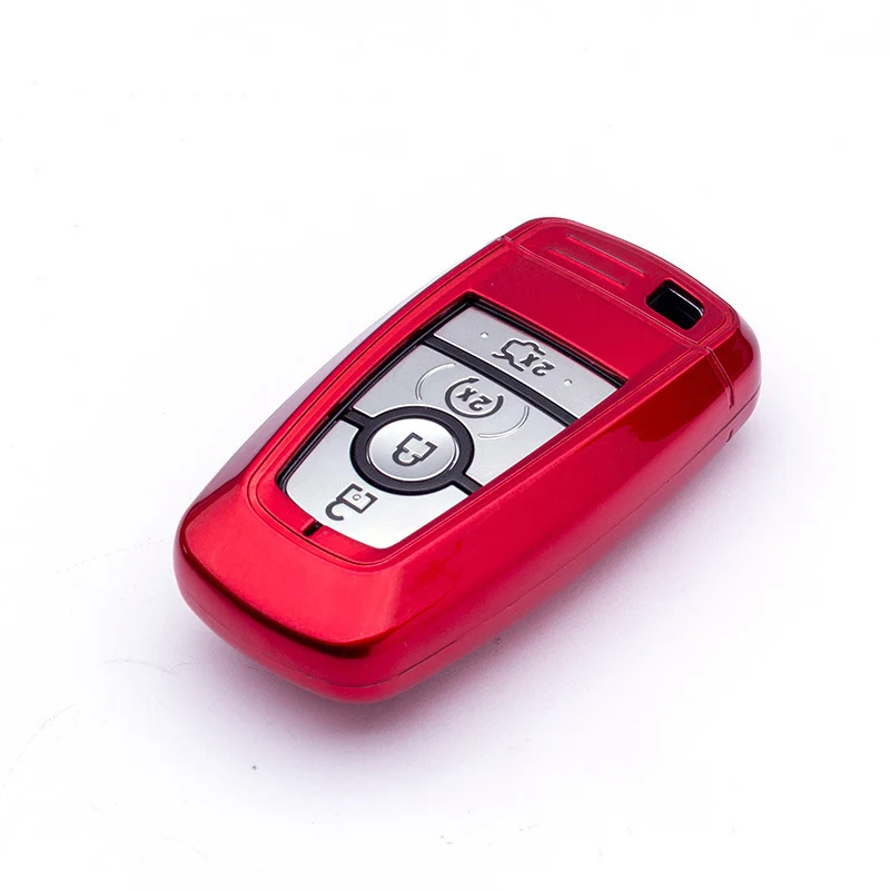 G-red ABS чехол для автомобильных ключей для Ford Fusion Mondeo Mustang Explorer Edge Lincoln Mondeo MKC MKZ MKX цветной защитный чехол для ключей - Название цвета: G-red