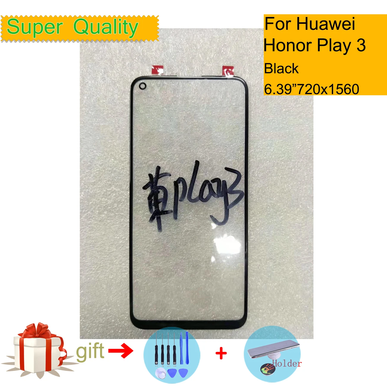 10 шт./лот для huawei Honor Play 3 сенсорный экран панель сенсор дигитайзер Переднее стекло Внешний ЖК-объектив Play 3 замена