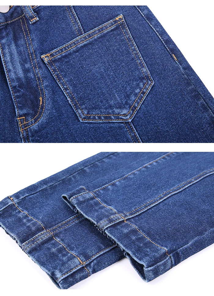 LEIJIJEANS, Новое поступление, эластичный пояс, свободный пояс, брюки-шаровары для девочек, луч ноги, брюки, модные синие размера плюс, свободные женские джинсы 9090