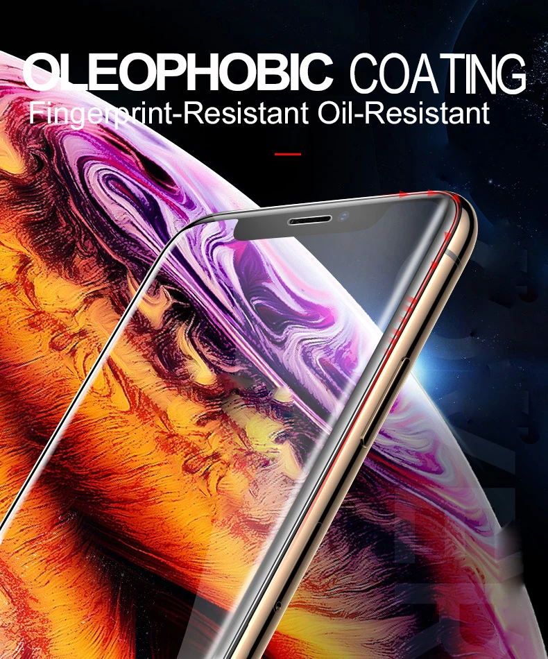 Для iPhone 11 pro Max полное покрытие из закаленного стекла 20D протектор экрана для iPhone 6 6s 7 8 plus X XR XS УФ жидкость для экрана стеклянная пленка