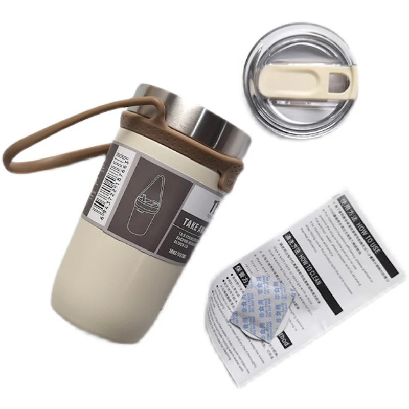 550 & 710ml Creative Double Stainless Steel Coffee Thermos Mug With Lid Car Ice Cup Vacuum Flask Portable Travel Insulated Mugs