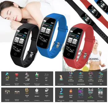 

Smart watch blood pressure heart rate monitor sleep exercise fitness tracker Smart bracelet waterproof for sport fitness
