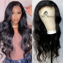 Aliexpress - Ms.Merry Human Hair Wigs 4*4 HD Lace Closure Wig with Baby Hair 20”-30”Body Wave Lace Wig Hair Extension Brazilian Human Hair