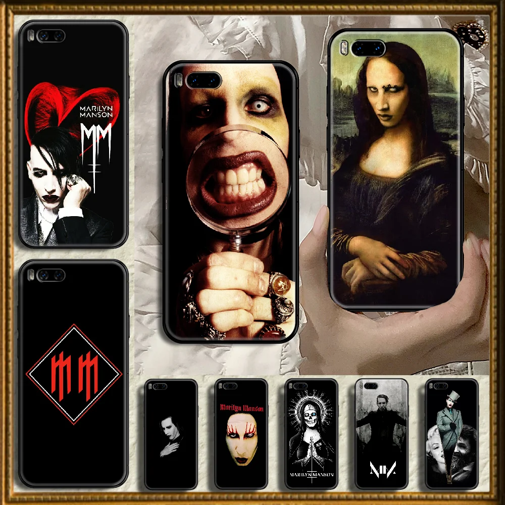 Силиконовый чехол Marilyn Manson для Xiaomi Mi Max Note 3 A2 A3 8 9 9T 10 Lite Pro | Мобильные телефоны и