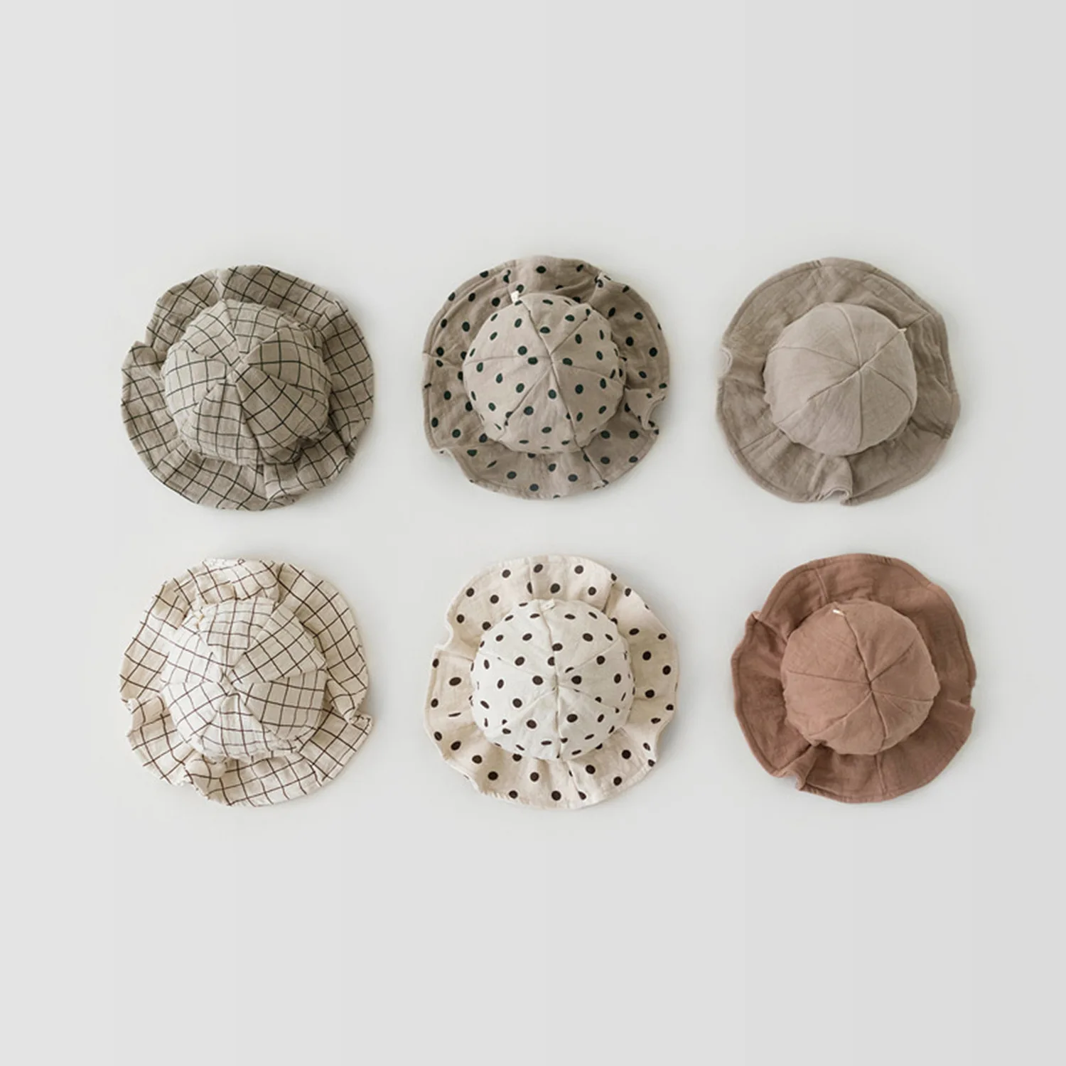 2022 New Baby Hat Summer Infant Baby Accessories Girl Beach Sun Hat Outdoor Big Brim Kids Toddler Girl Bucket Cap Bonnet Enfant