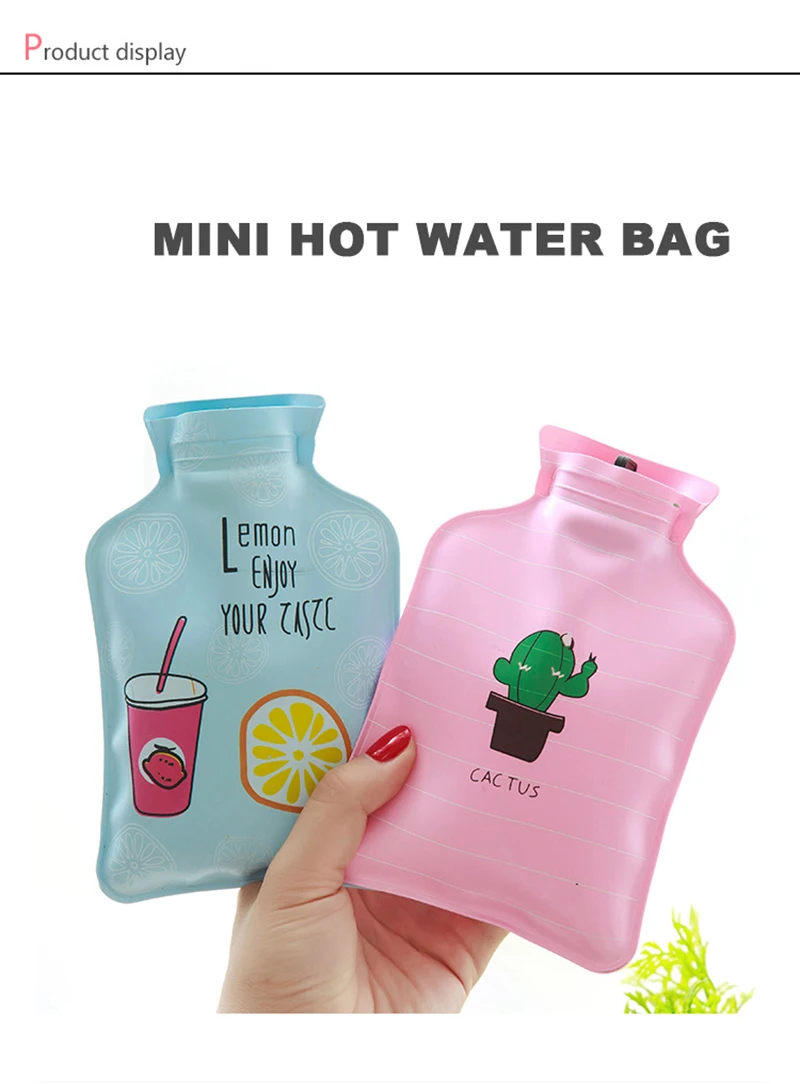 Мини-бутылка для горячей воды с героями мультфильмов, Корейская версия, маленькая бутылка для пресной воды, взрывобезопасная детская Студенческая грелка для рук