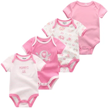 

4Pcs/sets Newborn Baby Girl Boy Clothes Uniesx Children Clothing Bodysuits Jumpsuits Costumes Roupas de bebe