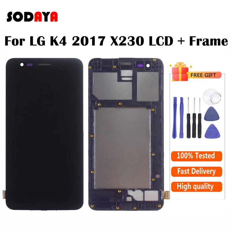 Для LG K4 2017 M160 X230 X230DSF ЖК дисплей Дисплей + Сенсорный экран дигитайзер Ассамблеи