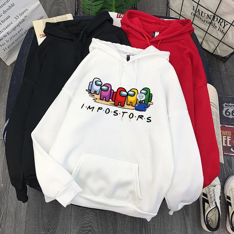 Anime Hoodie Sweatshirt Among Us Hoodies Women Impostor Graphic Cartoon Sudadera Hombre Hip Hop | Женская одежда