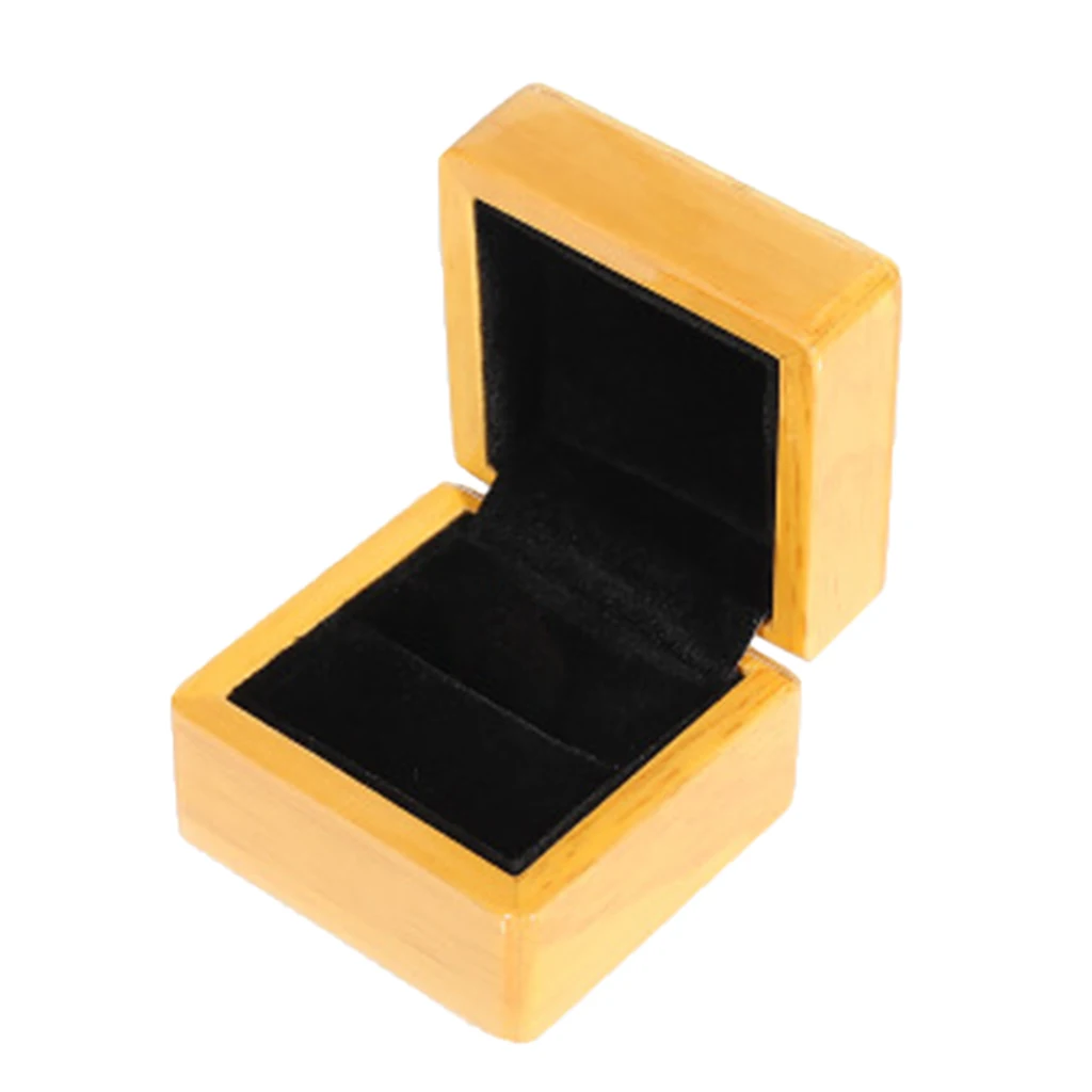 

Solid Wood Jewelry Case Wooden Gift Box for Necklace Ring Bracelet Storage or Holder