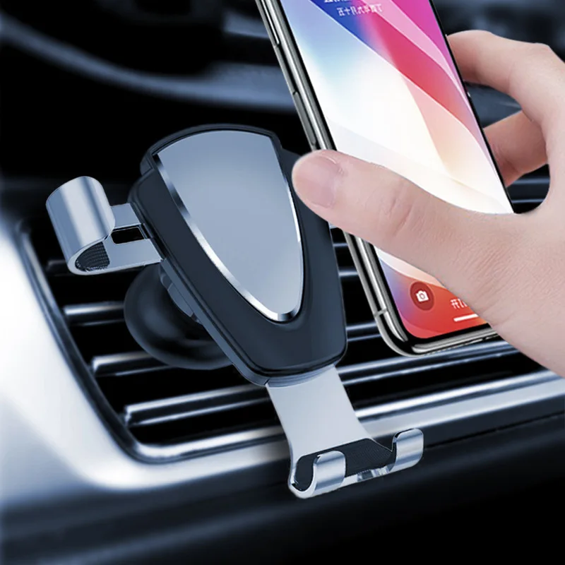

Universal Car Phone Holder For Phone Car Air Vent Mount Stand No Magnetic Smartphone Holder For iPhone Samsung Gravity Bracket