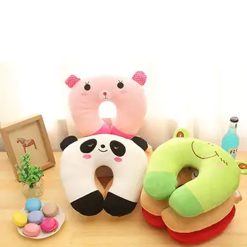 

Cartoon U-Shaped Neck Pillow Cute Bear Animal Travel Pillow Neck Massage Car Soft Pillows For Adults Child Travelling Sleeping