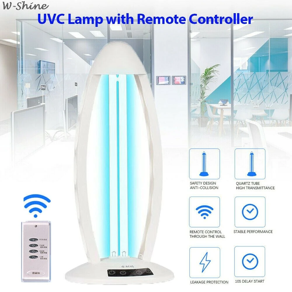 

38W 110V 220V Ultraviolet UVC Sterilizer Light Germicidal Tube Disinfection Home 253.7nm Lamp Office Ozone Kill Mite Lights