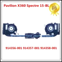 Für HP Pavilion X360 Spectre 15-BL 15-BL112DX Lüfter und Kühlkörper 914356-001 914357-001 914358-001 100% geprüft Schnelles Schiff