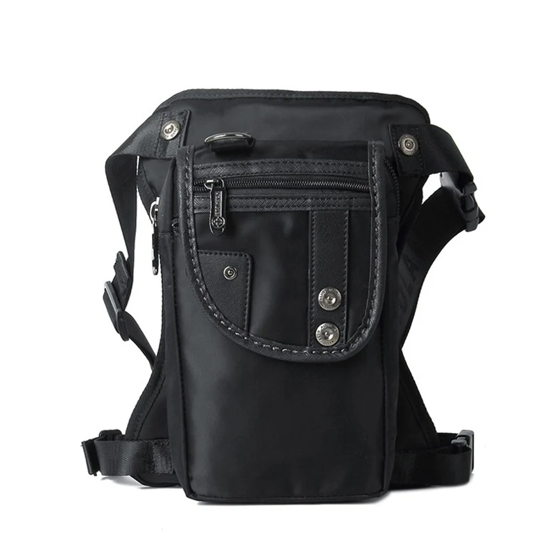 Black Leg Bag Водонепроницаемая мужская сумка, тактический удобный ремень, поясная сумка, повседневная, для путешествий, для езды на мотоцикле, для бедер, поясная сумка, карман для телефона - Цвет: Black Leg Bag