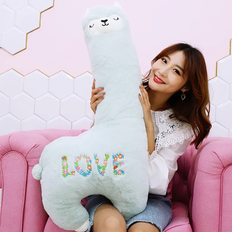 60-100 см милая плюшевая игрушка Альпака Vicugna Pacos японские мягкие милые Alpacasso Овцы ламы куклы животных для детей подарок для девочек