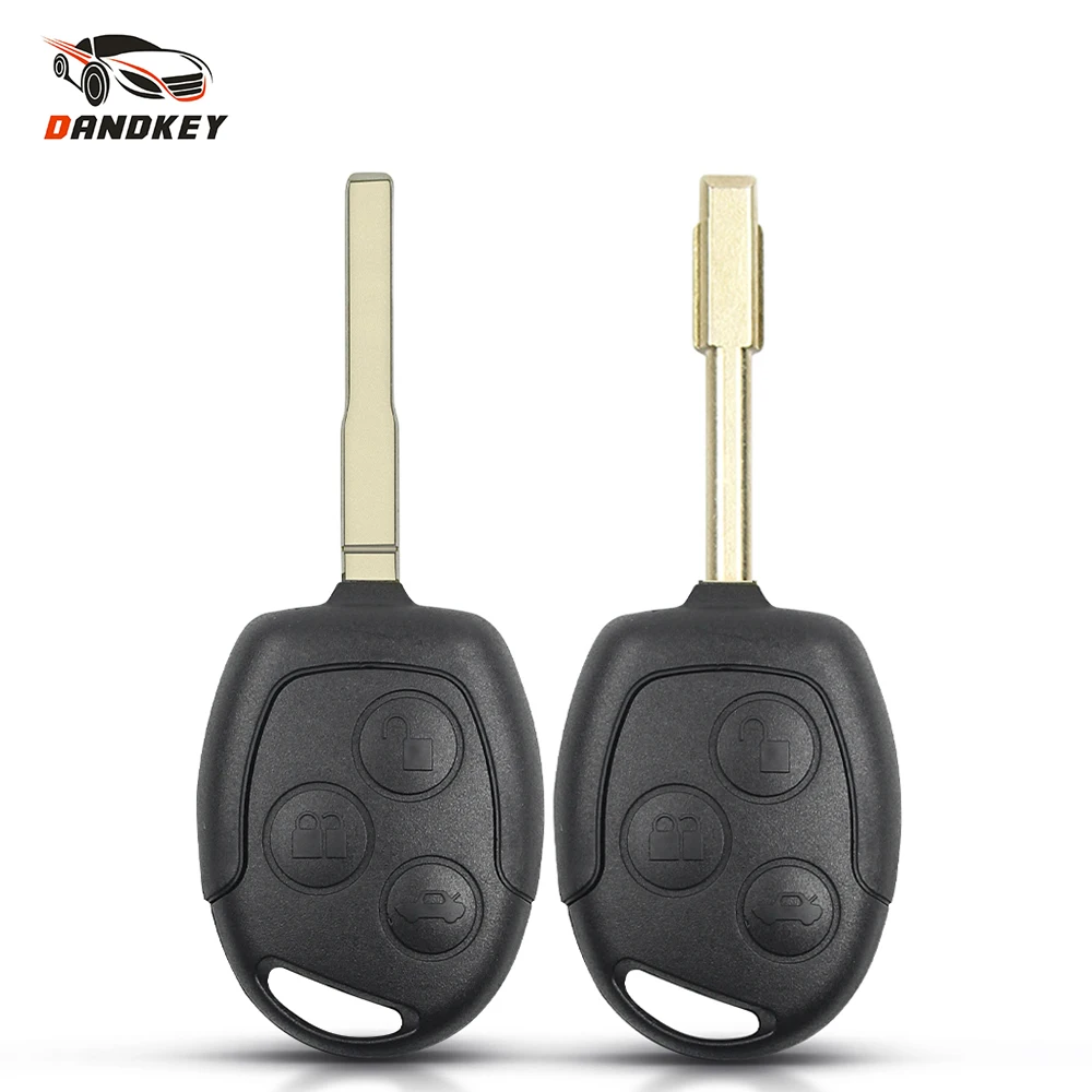 

Dandkey 10pcs For Ford Mondeo Focus 2 3 Festiva Fiesta Transit Remote Replacement Car Key Shell Uncut FO21 HU101 Blade Case