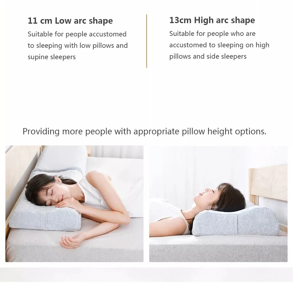 Оригинальная Xiaomi mi jia, натуральная латексная подушка для защиты шеи S 65D, латексная подушка для детей и взрослых, подушка для ухода за шеей, для домашнего использования