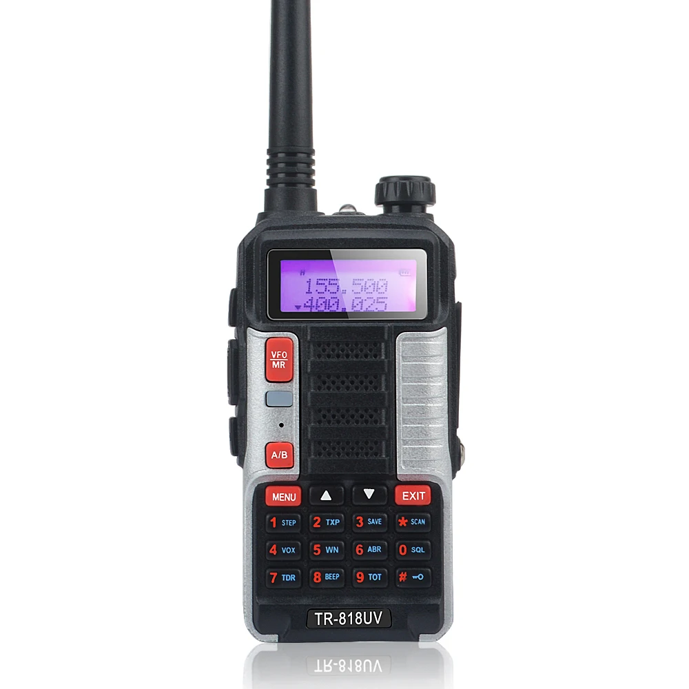 Baofeng walkie talkies TR-818UV Dual band 8W 128CH 2200mAh Portable ham FM two way radio UHF VHF with handsfree