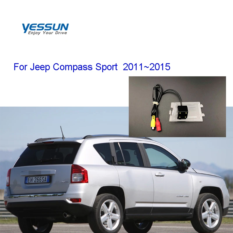 Камера заднего вида Yessun для Jeep Compass Sport 2011 ~ 2015 резервная камера/CCD
